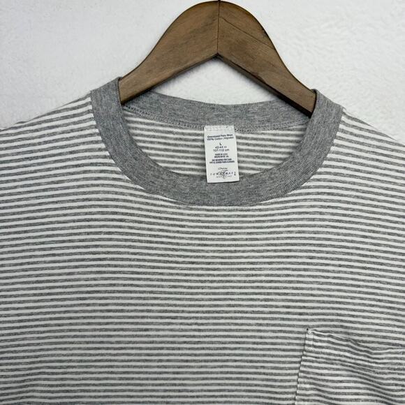 Vintage Towncraft Shirt men's large Gray White Single Stitch Oversized Boxy 90s - Picture 2 of 13